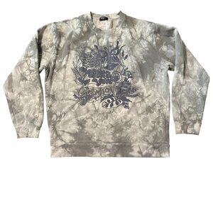 Forever 21 Mens Tie-Dye Graphic Crewneck Sweatshirt L